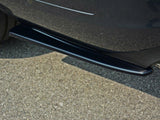 Rear Side Splitters compatible with Mercedes - Benz E Coupe / Cabrio C207 Facelift / A207 Facelit - Carbon Look