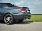 Rear Side Splitters compatible with Mercedes - Benz E Coupe / Cabrio C207 Facelift / A207 Facelit - Carbon Look