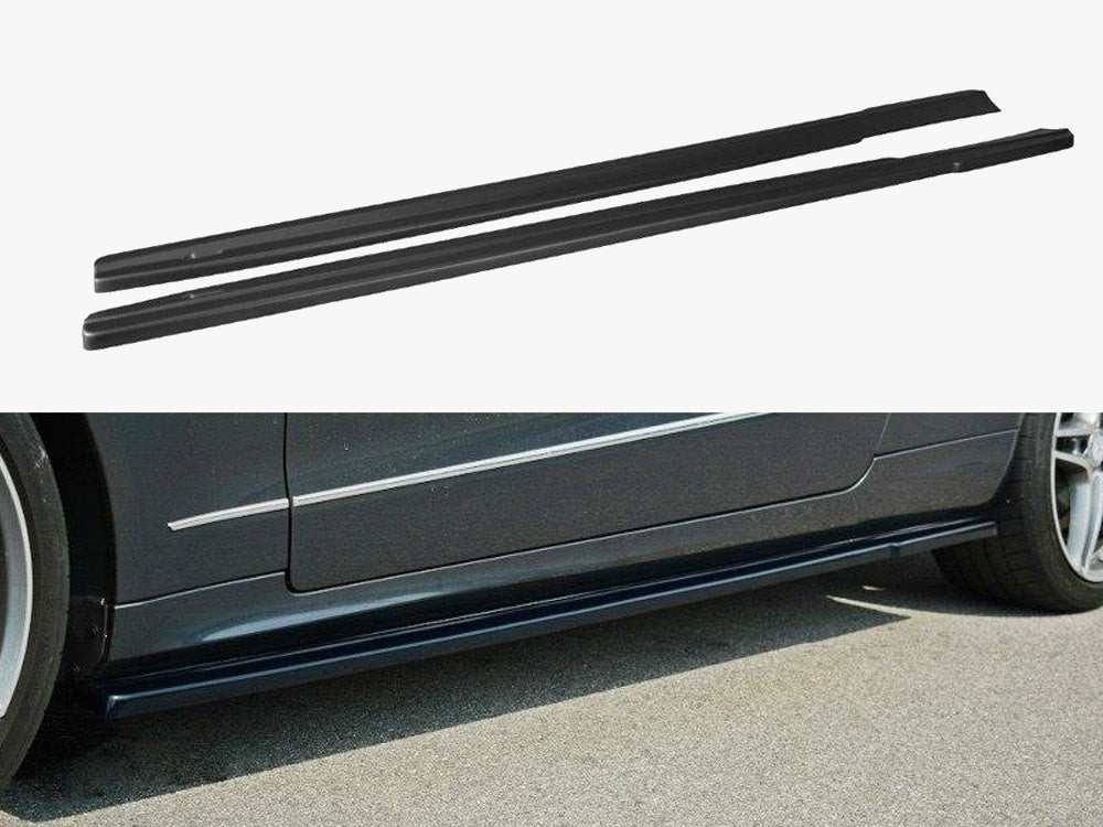 Side Skirts Diffusers compatible with Mercedes - Benz E Coupe / Cabrio C207 Facelift / A207 Facelit