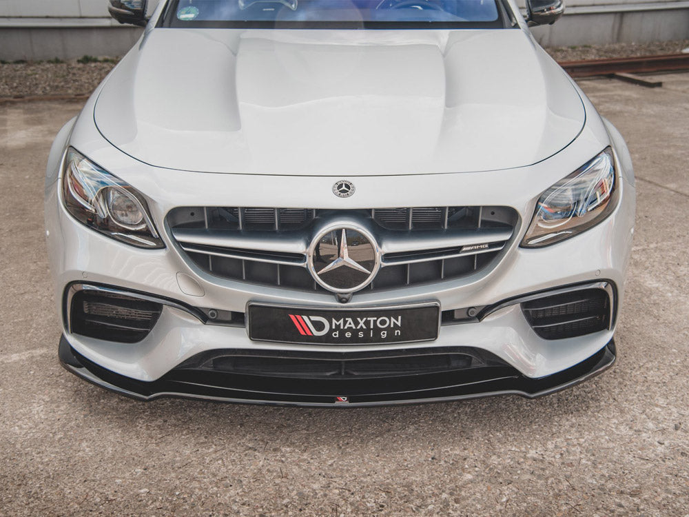 Front Splitter V.1 compatible with Mercedes E63 AMG Estate / Saloon S213 / W213