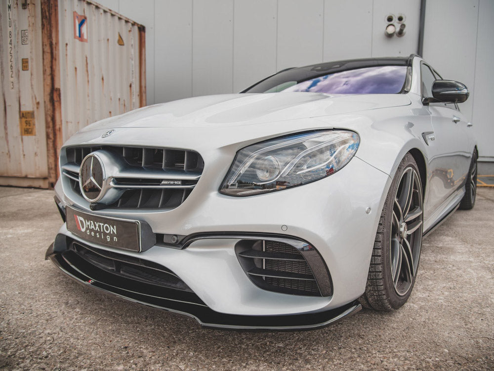 Front Splitter V.1 compatible with Mercedes E63 AMG Estate / Saloon S213 / W213