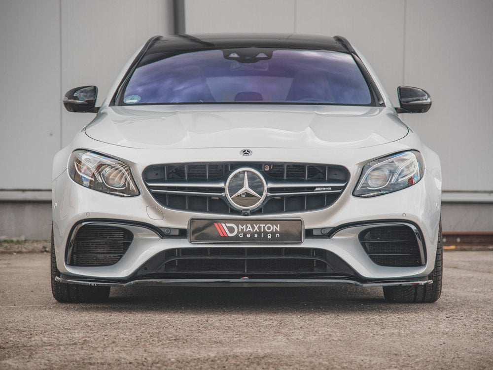 Front Splitter V.1 compatible with Mercedes E63 AMG Estate / Saloon S213 / W213