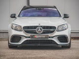 Front Splitter V.1 compatible with Mercedes E63 AMG Estate / Saloon S213 / W213