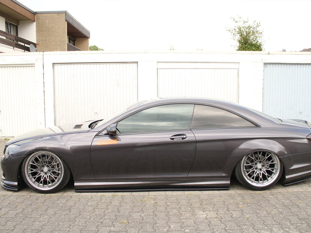 Side Skirts Diffusers compatible with Mercedes CL 500 C216 AMG Line (2006-2010)