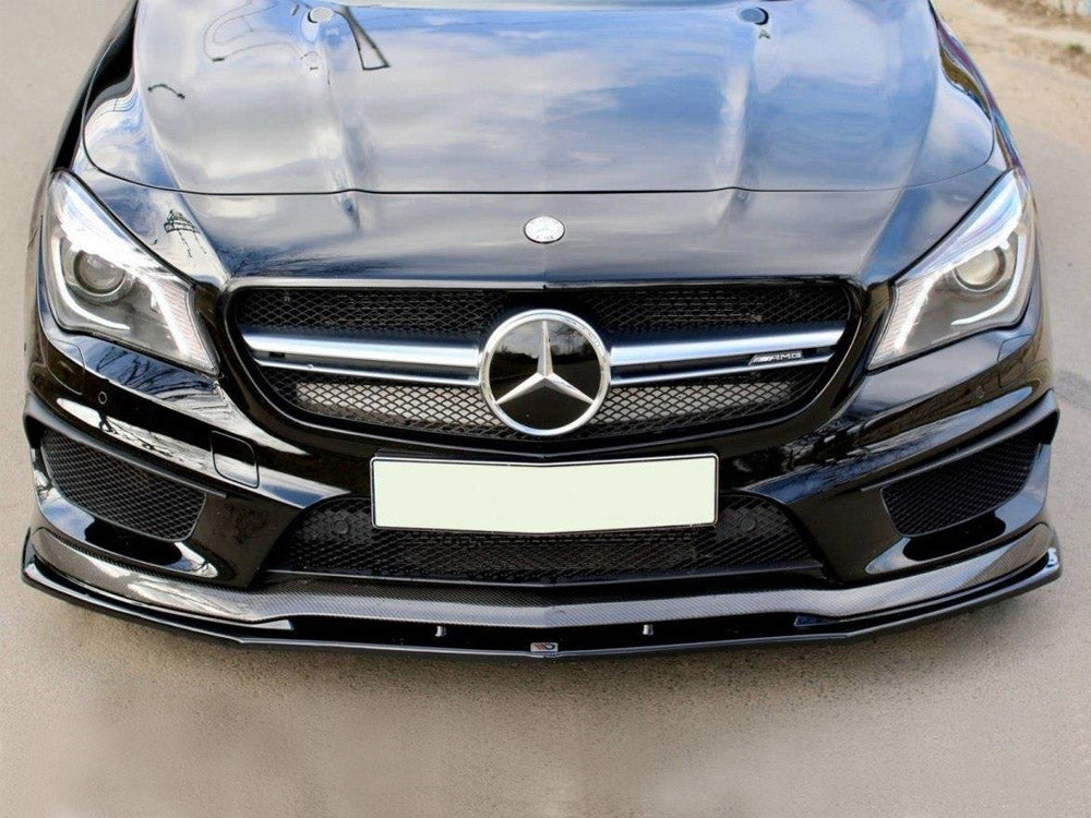 Front Splitter V.2 compatible with Mercedes CLA 45 AMG C117 (Pre-facelift)