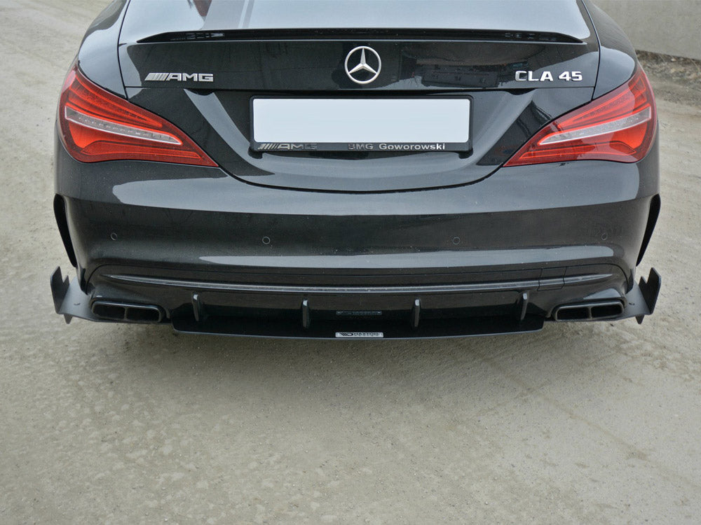 Racing Rear Side Splitters compatible with Mercedes CLA45 AMG C117 Facelift (2017-2019)