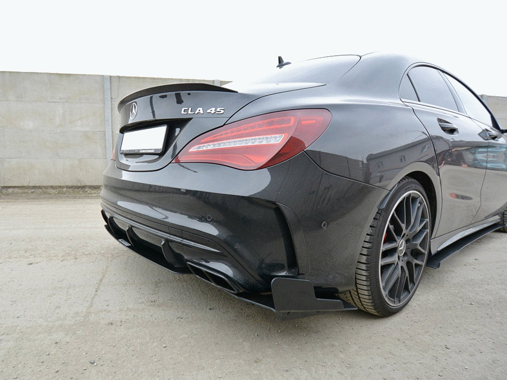 Racing Rear Side Splitters compatible with Mercedes CLA45 AMG C117 Facelift (2017-2019)