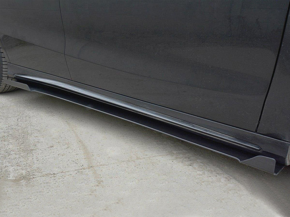 Racing Side Skirts Diffusers V.1 compatible with Mercedes CLA A45 AMG C117 Facelift (2017-UP)
