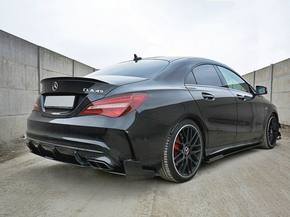 Racing Side Skirts Diffusers V.1 compatible with Mercedes CLA A45 AMG C117 Facelift (2017-UP)