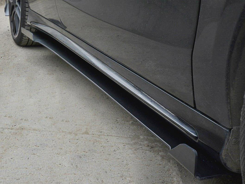 Racing Side Skirts Diffusers V.1 Mercedes CLA A45 AMG C117 Facelift (2017-UP)
