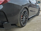 Racing Side Skirts Diffusers V.1 compatible with Mercedes CLA A45 AMG C117 Facelift (2017-UP)