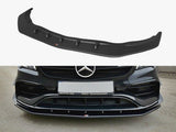 Front Splitter V.1 compatible with Mercedes CLA 45 AMG C117 (Facelift) (2017-UP) - Carbon Look