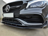Front Splitter V.1 compatible with Mercedes CLA 45 AMG C117 (Facelift) (2017-UP) - Carbon Look