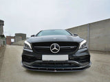 Front Splitter V.1 compatible with Mercedes CLA 45 AMG C117 (Facelift) (2017-UP) - Carbon Look