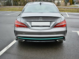 Rear Side Splitters compatible with Mercedes-Benz CLA C117 AMG Line Facelift - Carbon Look