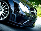 Front Splitter compatible with Mercedes CLK W209 Black (SL Black Series Look)