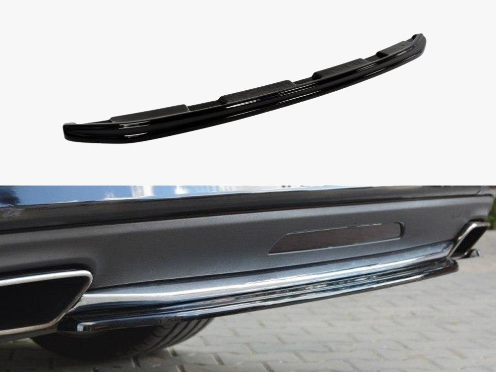Central Rear Splitter compatible with Mercedes CLS C218 AMG Line (Without A Vertical BAR) (2011-2014)