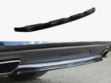 Central Rear Splitter compatible with Mercedes CLS C218 AMG Line (Without A Vertical BAR) (2011-2014)