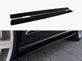 Side Skirts Diffusers compatible with Mercedes CLS C218 AMG Line (2011-2014) - Carbon Look
