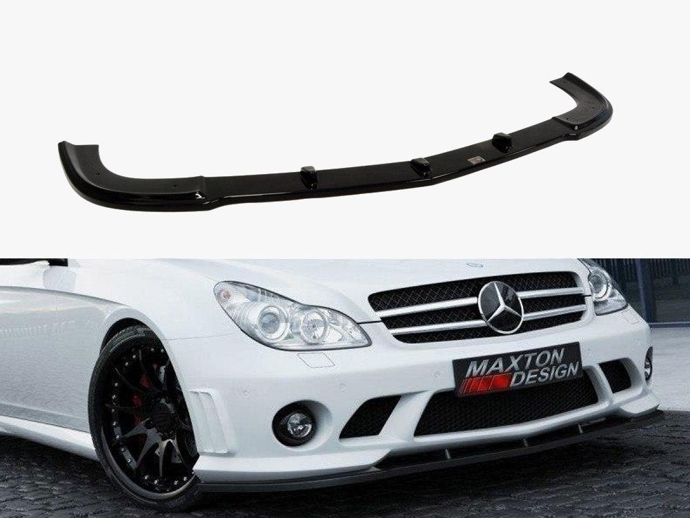 Front Splitter compatible with Mercedes CLS C219 - W204 AMG Look - Carbon Look