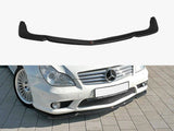 Front Splitter V.1 compatible with Mercedes CLS C219 55AMG Sedan (2004-2006) - Carbon Look