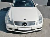 Front Splitter V.1 compatible with Mercedes CLS C219 55AMG Sedan (2004-2006) - Carbon Look
