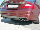 Rear Valance compatible with Mercedes CLS C219 55 AMG (2004-2006) - Carbon Look