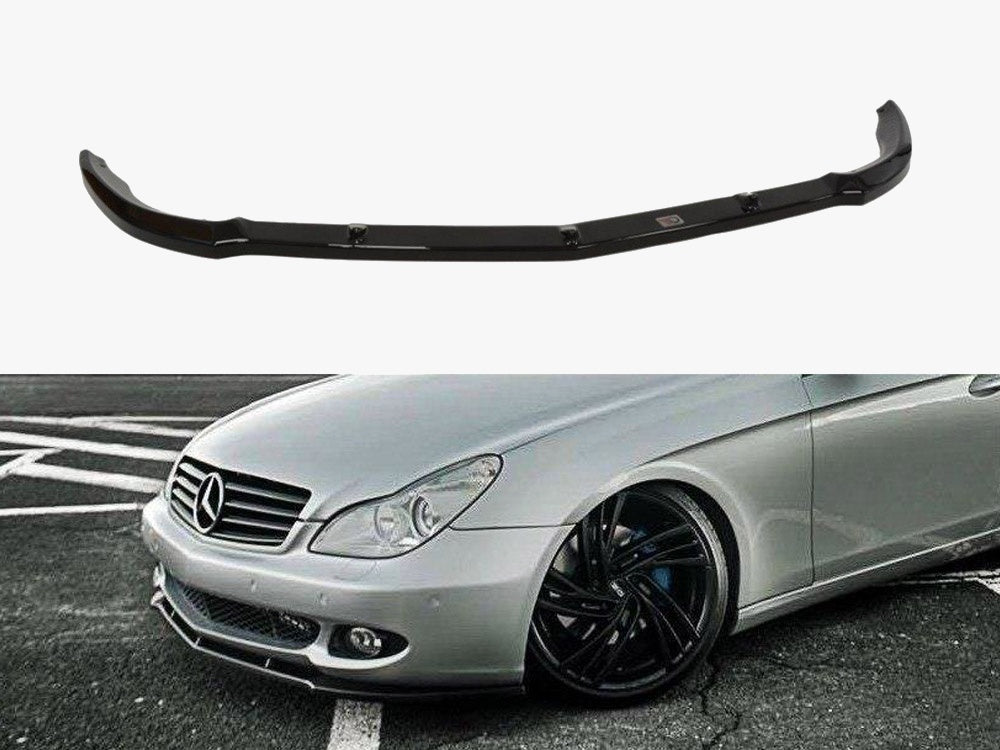 Front Splitter compatible with Mercedes CLS C219 Standard Bumper (2004-2008)