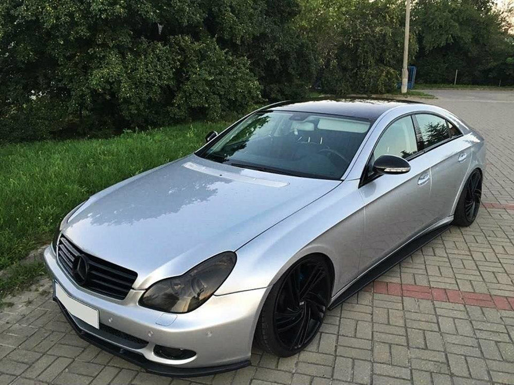 Front Splitter compatible with Mercedes CLS C219 Standard Bumper (2004-2008)