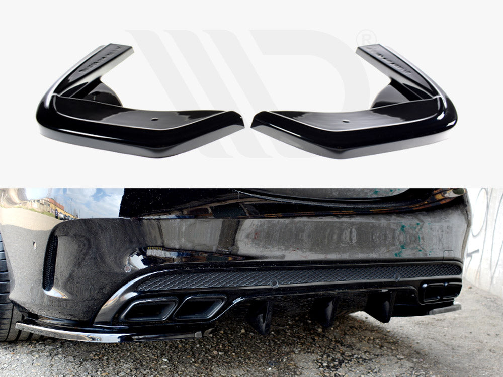 Rear Side Splitters Mercedes C43 AMG W205 Sedan / Estate (2016-2018)