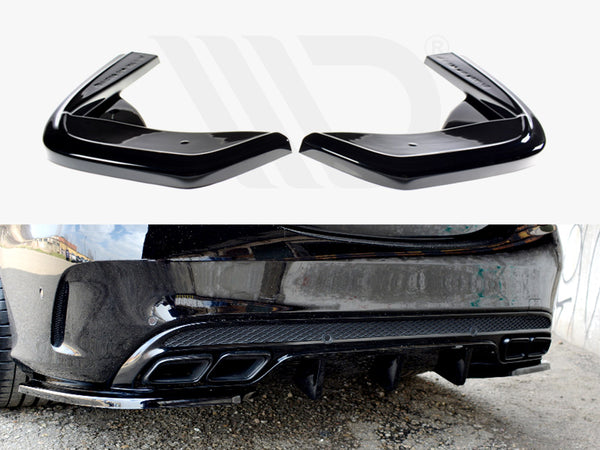Rear Side Splitters Mercedes C43 AMG W205 Sedan / Estate (2016-2018)