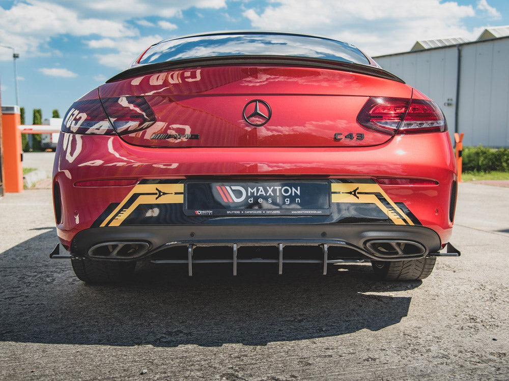 Street PRO Rear Diffuser compatible with Mercedes-AMG C43 Coupe C205