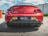Street PRO Rear Diffuser compatible with Mercedes-AMG C43 Coupe C205
