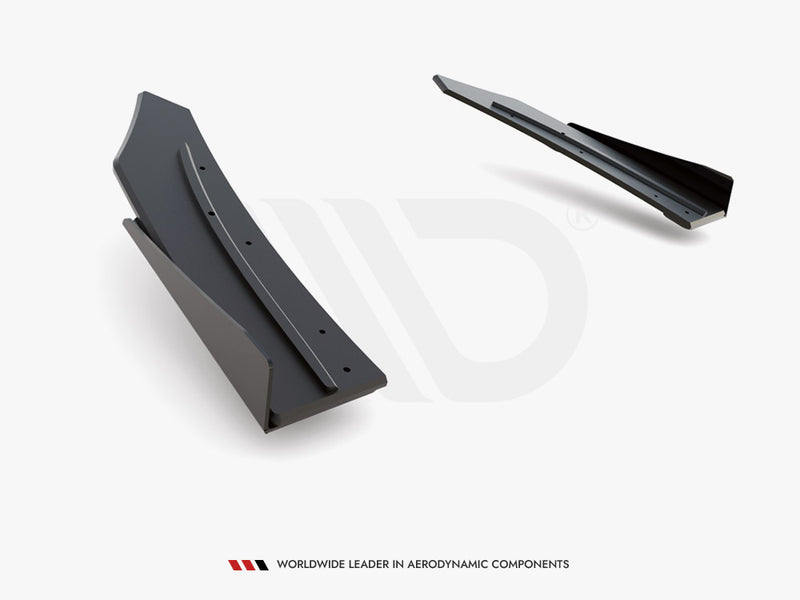 Racing Durability Rear Side Splitters + Flaps Mercedes - AMG C43 Coupe C205