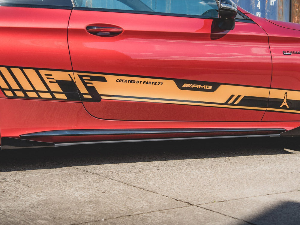 Racing Durability Side Skirts Diffusers + Flaps Mercedes - AMG C43 Coupe C205