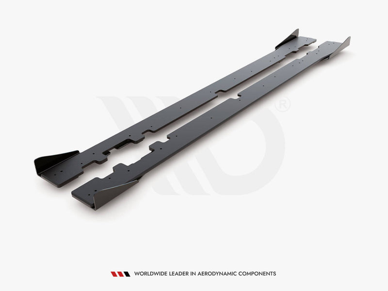 Racing Durability Side Skirts Diffusers + Flaps Mercedes - AMG C43 Coupe C205