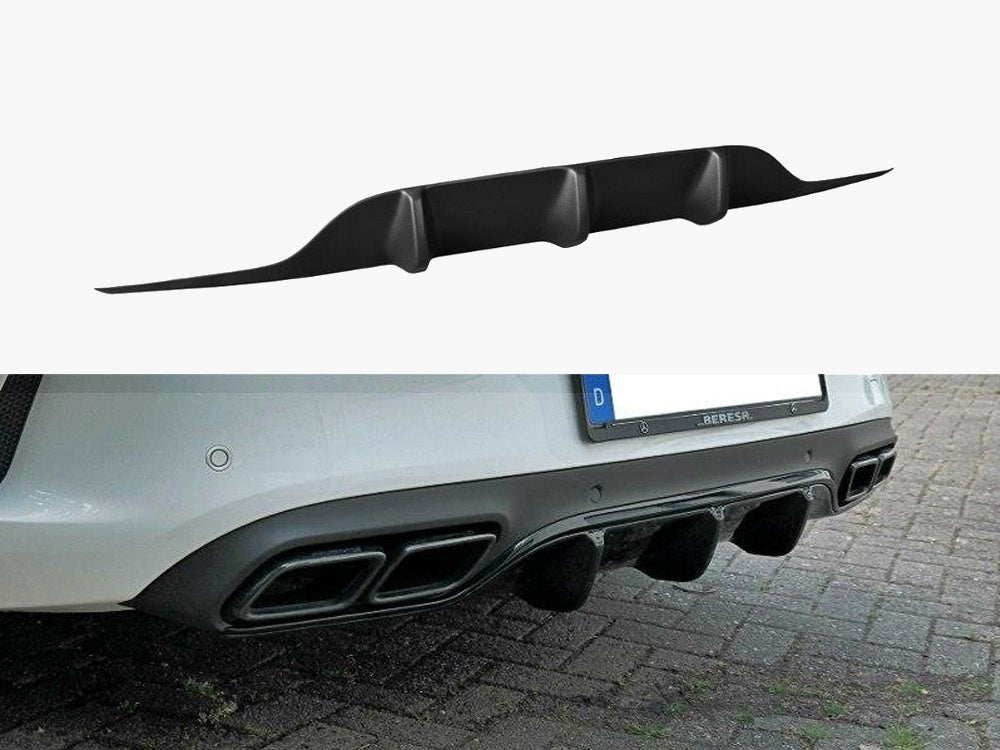 Rear Valance compatible with Mercedes C 205 63 AMG Coupe (2016-2018)