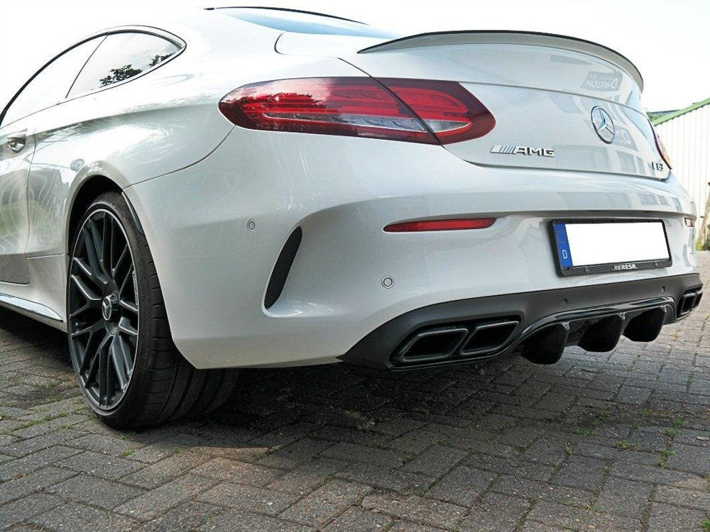 Rear Valance compatible with Mercedes C 205 63 AMG Coupe (2016-2018)