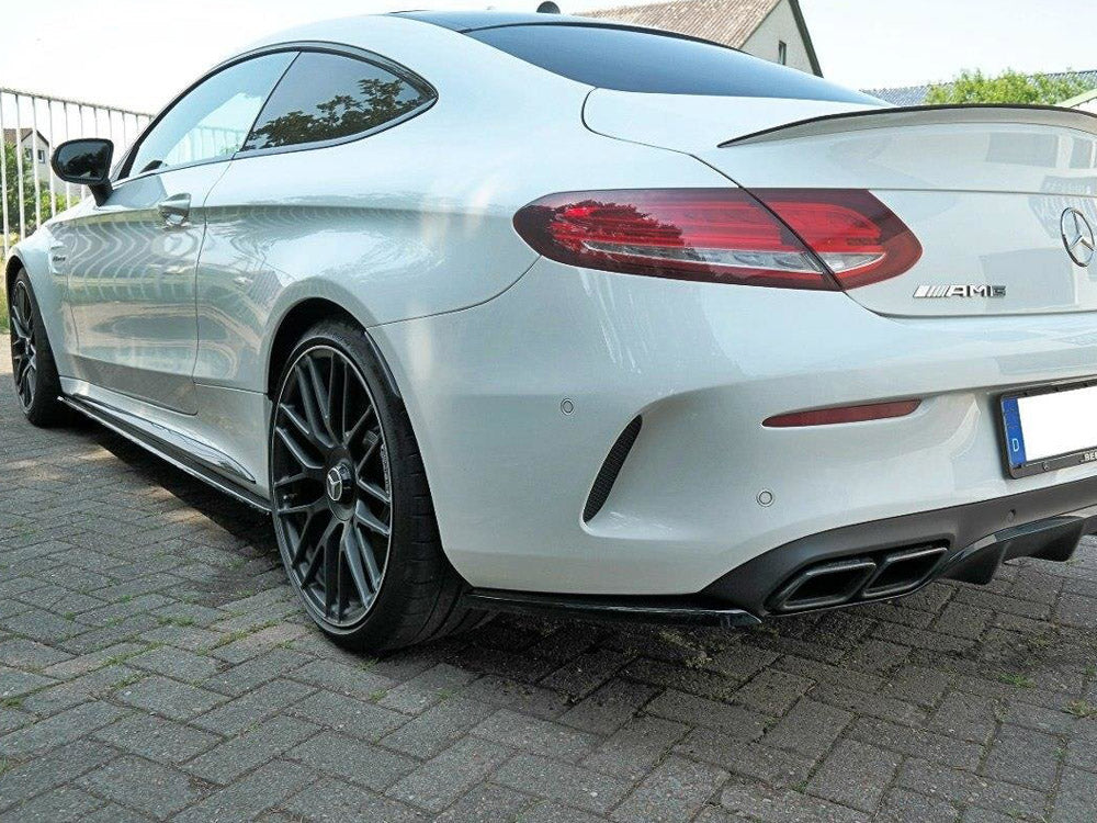 Rear Side Splitters compatible with Mercedes C 205 63 AMG Coupe (2016-2018)