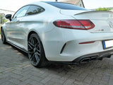 Rear Side Splitters compatible with Mercedes C 205 63 AMG Coupe (2016-2018)