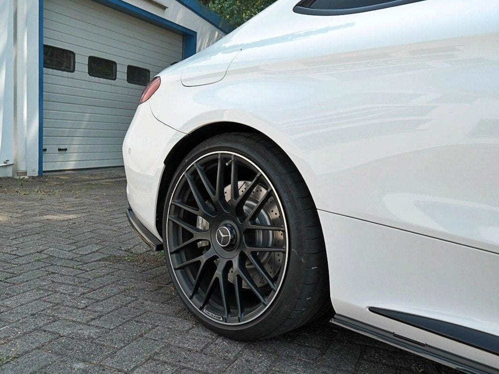 Rear Side Splitters compatible with Mercedes C 205 63 AMG Coupe (2016-2018)