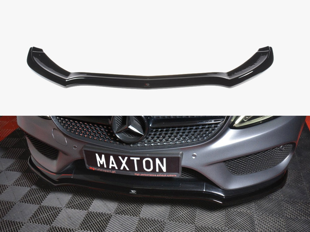 Front Splitter compatible with Mercedes C-Class W205 Coupe AMG Line (2015-2018)