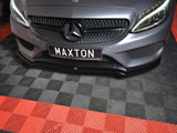 Front Splitter compatible with Mercedes C-Class W205 Coupe AMG Line (2015-2018)