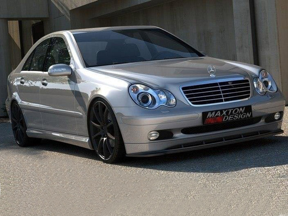 Front Splitter compatible with Mercedes-Benz C-Class W203 Standard
