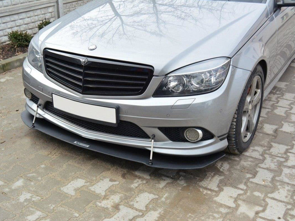 Front Racing Splitter compatible with Mercedes-Benz C Sedan / Estate AMG Line W204 / S204