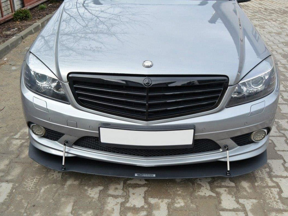 Front Racing Splitter compatible with Mercedes-Benz C Sedan / Estate AMG Line W204 / S204