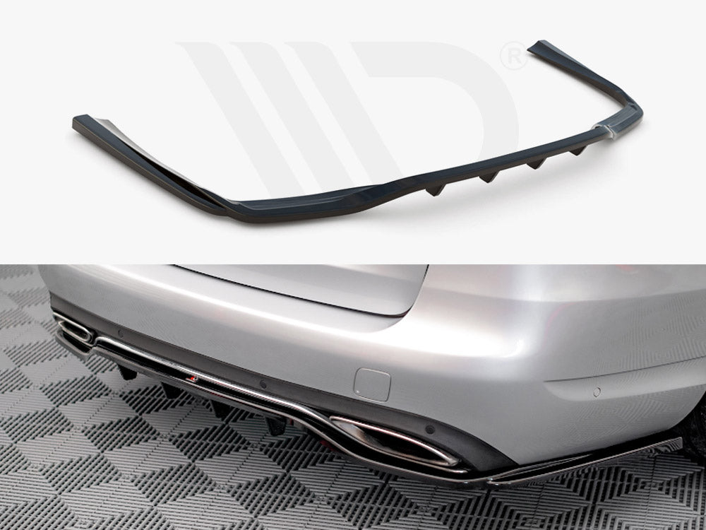 MAXTON DESIGN Central Rear Splitter (Vertical Bars) Mercedes C W205 Estate (2014-2018)