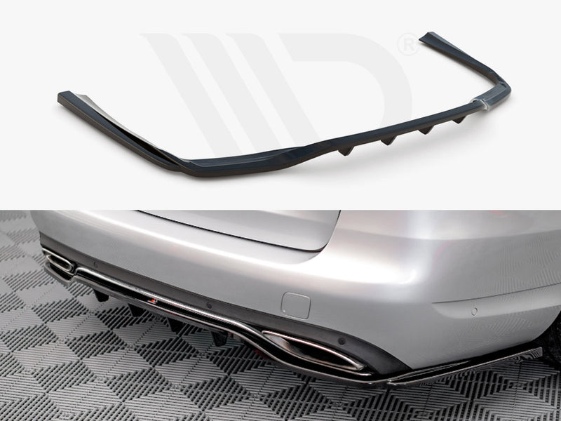 MAXTON DESIGN Central Rear Splitter (Vertical Bars) Mercedes C W205 Estate (2014-2018)