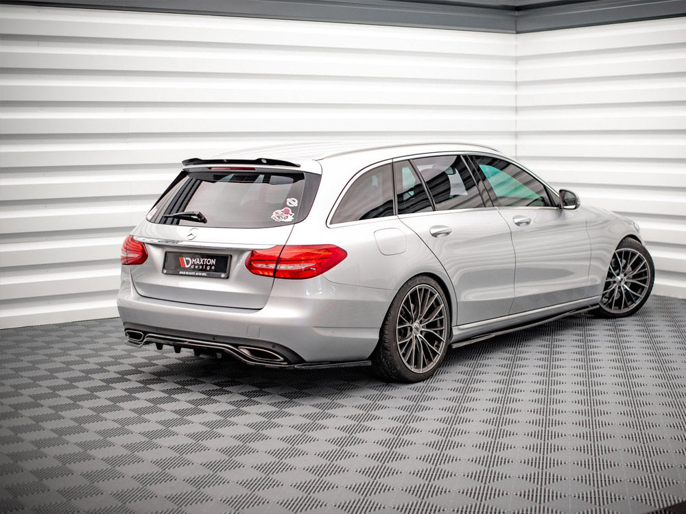 MAXTON DESIGN Central Rear Splitter (Vertical Bars) Mercedes C W205 Estate (2014-2018)
