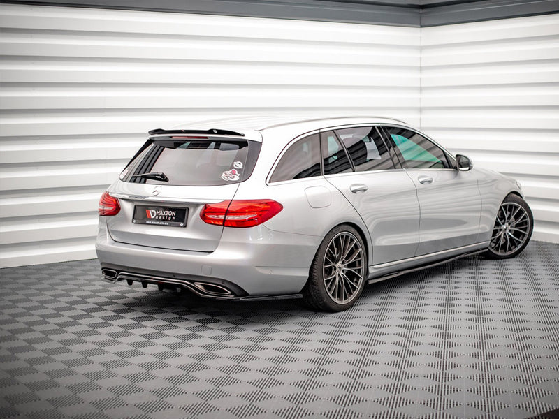 MAXTON DESIGN Central Rear Splitter (Vertical Bars) Mercedes C W205 Estate (2014-2018)